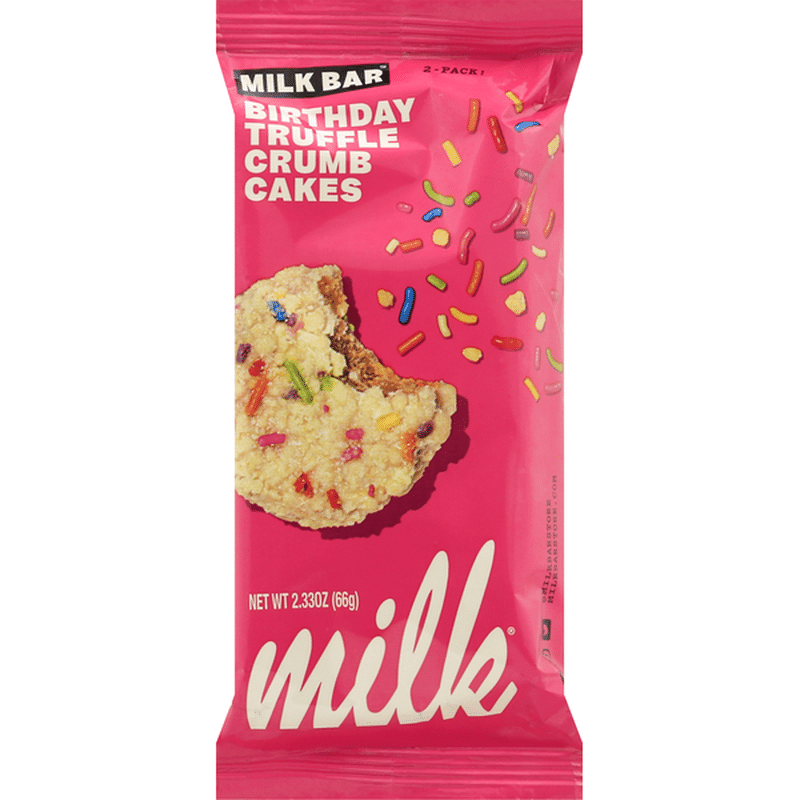 Milk Bar Crumb Cakes, Birthday Truffle, 2Pack (2.33 oz) Instacart
