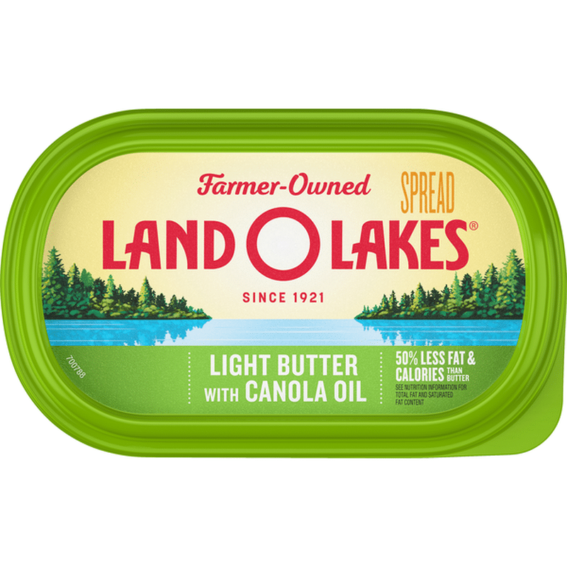 Land O' Lakes Butter Spread, Light Butter With Canola Oil (8 Oz) From ...