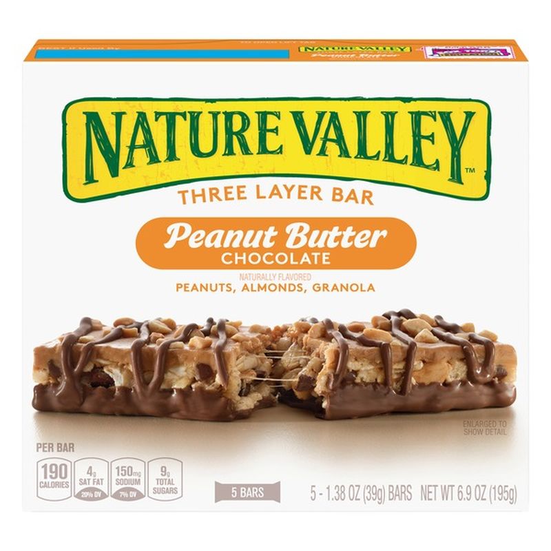 Nature Valley Peanut Butter Layered Granola Nut Bars ...