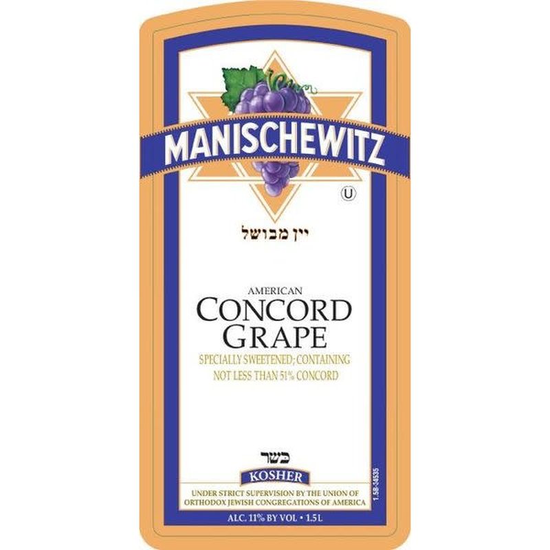 Manischewitz Concord Kosher Red Wine (1.5 L) Instacart