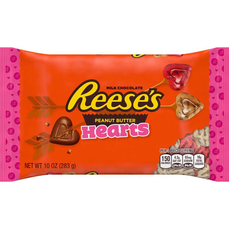 Reese's Peanut Butter Hearts, Milk Chocolate (10 oz) Delivery or Pickup ...