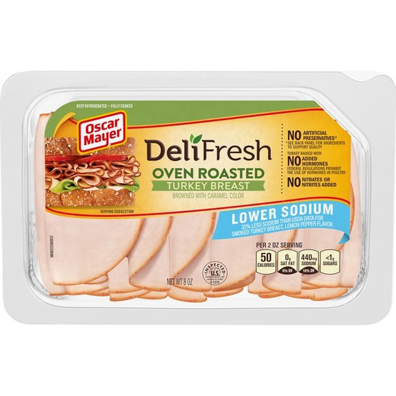 Oscar Mayer Lower Sodium Oven Roasted Turkey Breast 8 Oz Instacart