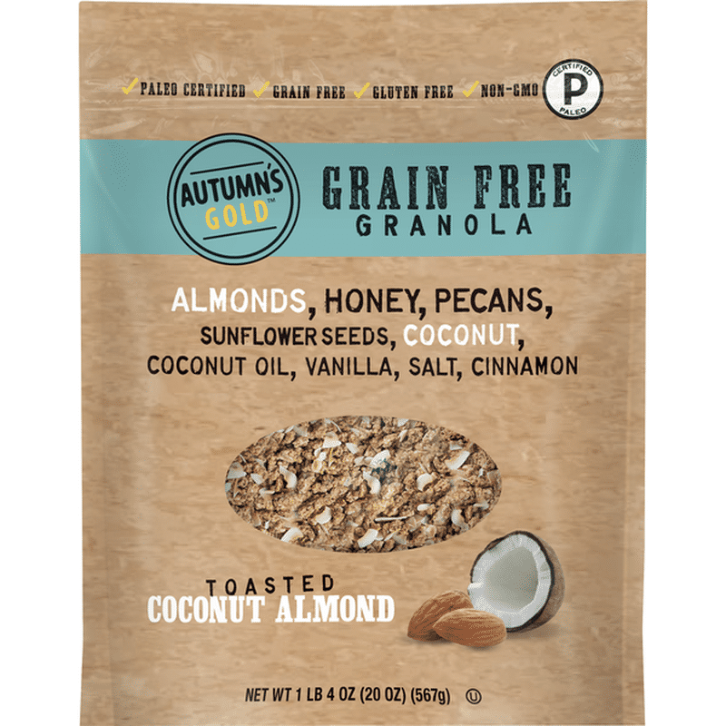 Autumns Gold Granola, Grain Free, Toasted Coconut Almond Flavor (20 oz