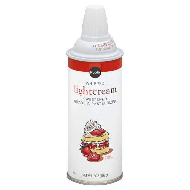 Publix Whipped Light Cream (7 oz) Instacart