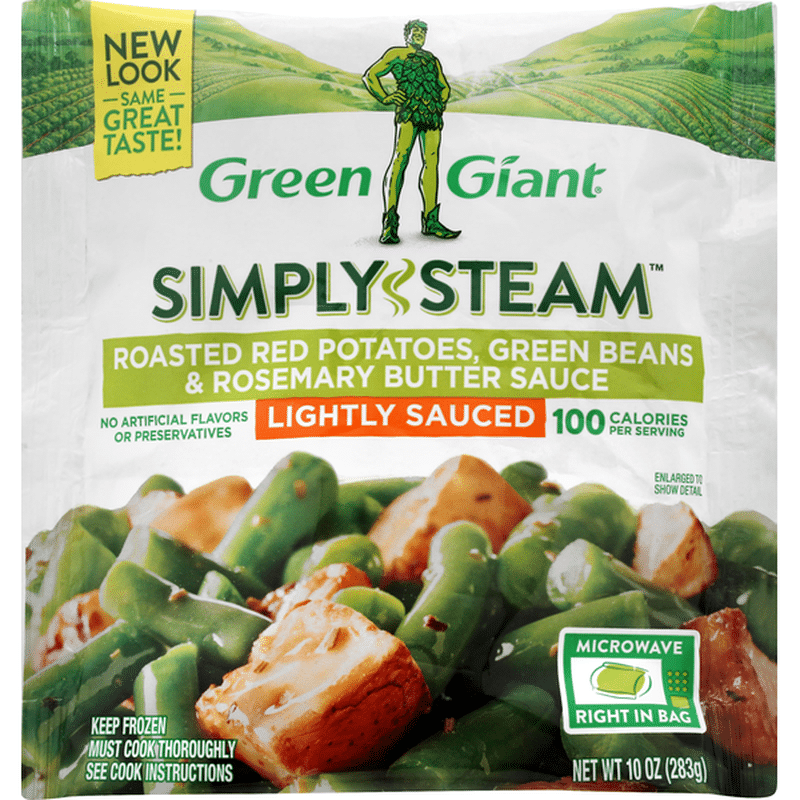 Green Giant Steamers Lightly Sauced Roasted Red Potatoes, Green Beans