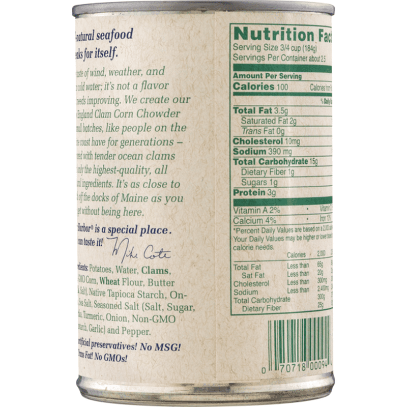 Bar Harbor Soup, Condensed, New England Style Clam Corn ...