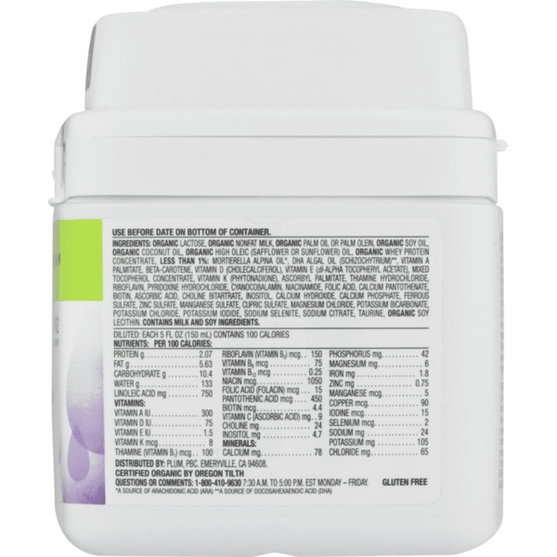 plum organics formula