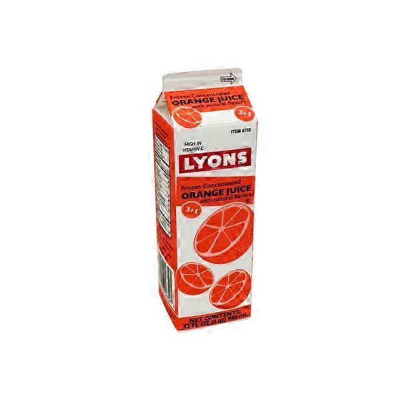 Lyons Orange Juice Concentrate 3+1 (32 fl oz) Instacart