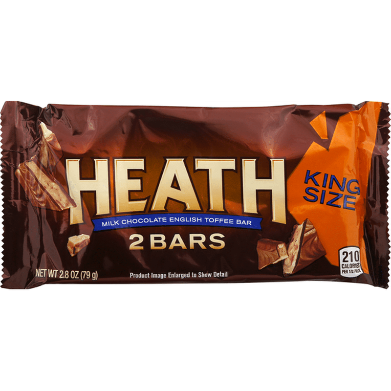 Heath Toffee Bar, English, Milk Chocolate, King Size (2.8 oz) Instacart