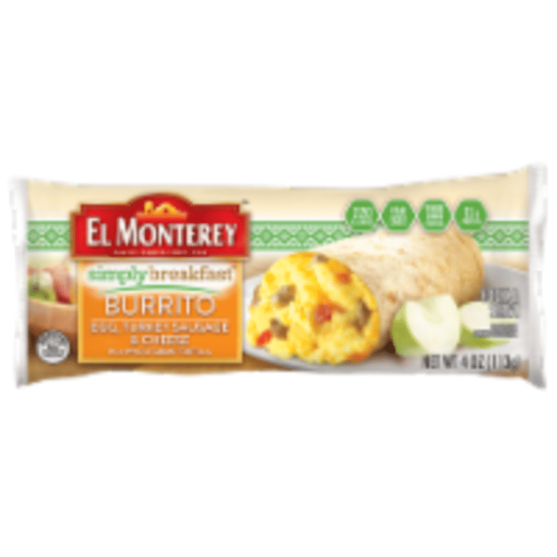 El Monterey Egg, Turkey Sausage & Cheese Burrito (113 g) - Instacart