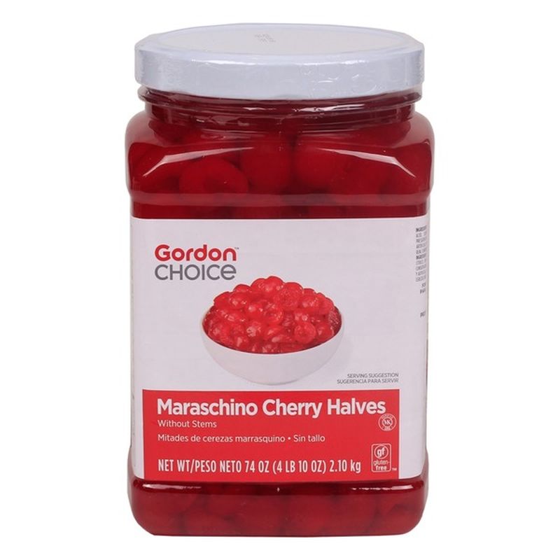 Gordon Choice Halved Maraschino Cherries