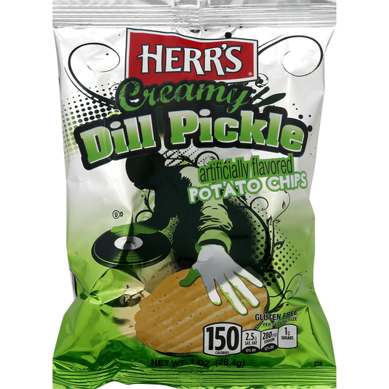 Herr's Potato Chips, Creamy Dill Pickle (1 oz) Instacart