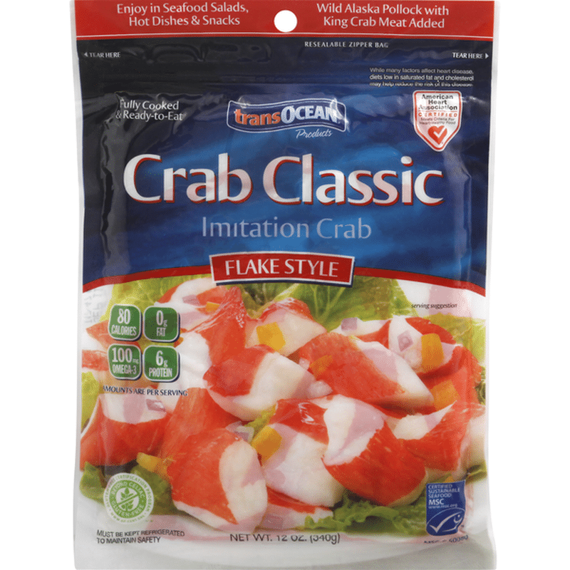 TransOcean Imitation Crab, Flake Style (12 oz) - Instacart