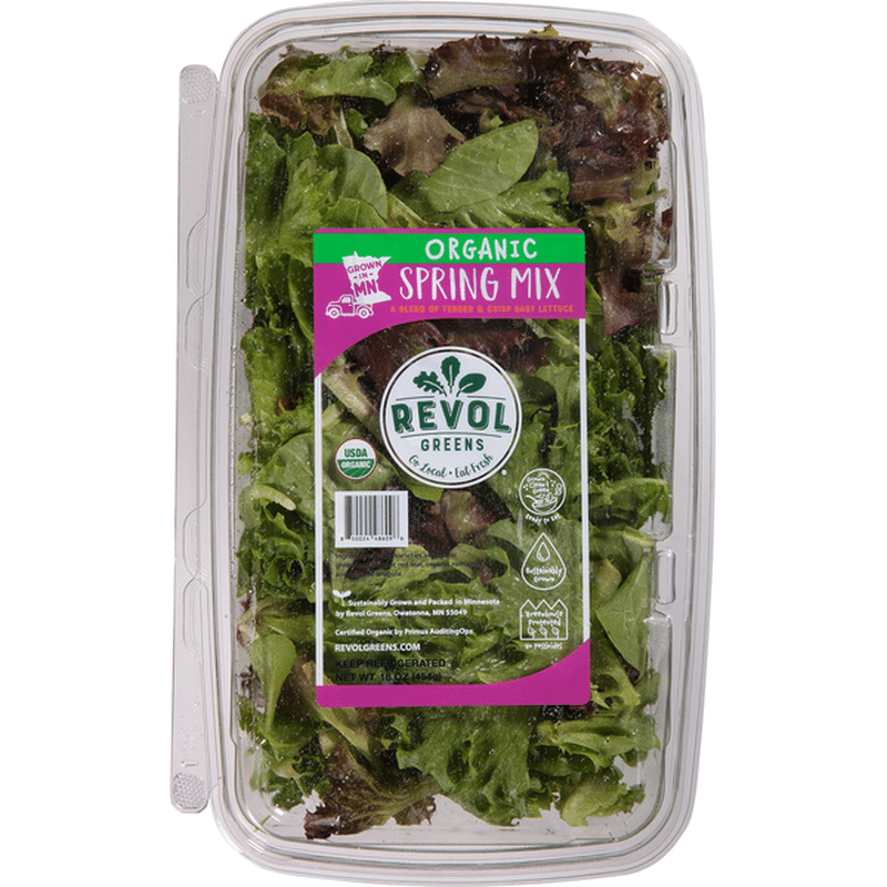 Revol Greens Spring Mix, Organic (16 oz) Instacart