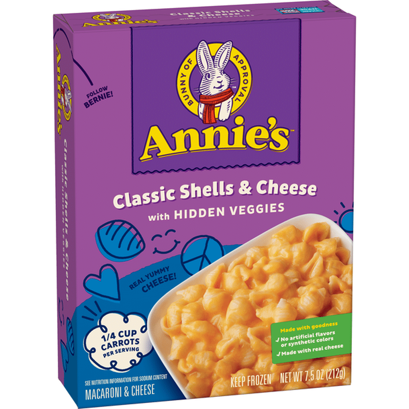 Annie's Frozen Macaroni and Cheese Classic Shells and Cheese with