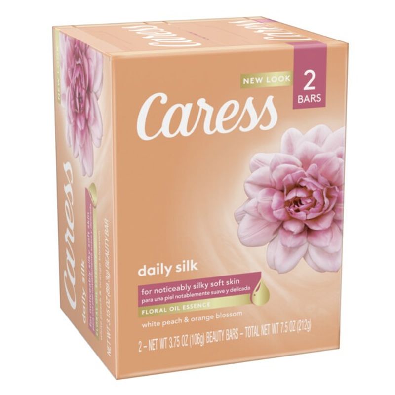 Caress Beauty Bar Soap Daily Silk (4 oz) Instacart