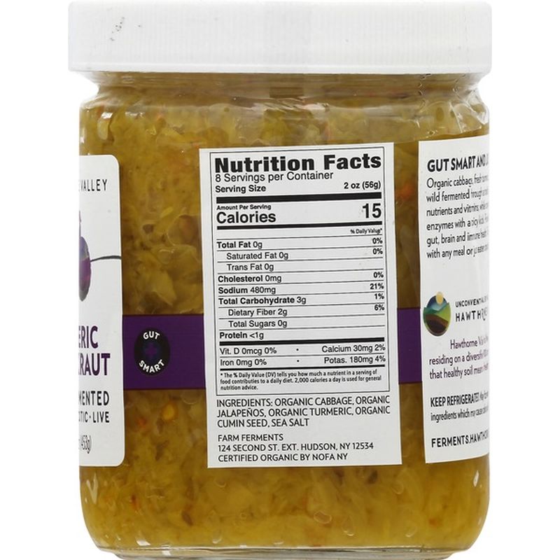 Hawthorne Valley Turmeric Sauerkraut (16 oz) Instacart