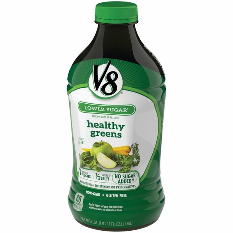 V8® Juice Blend, Healthy Greens (46 fl oz) from King Soopers - Instacart