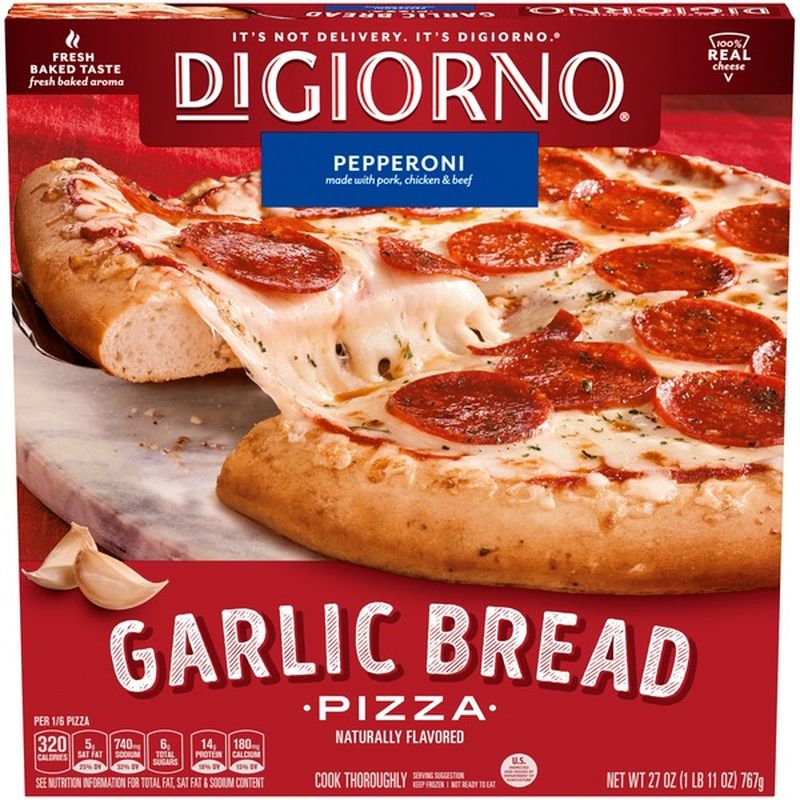 DiGiorno Pepperoni Garlic Bread Frozen Pizza (27 oz) from Stater Bros