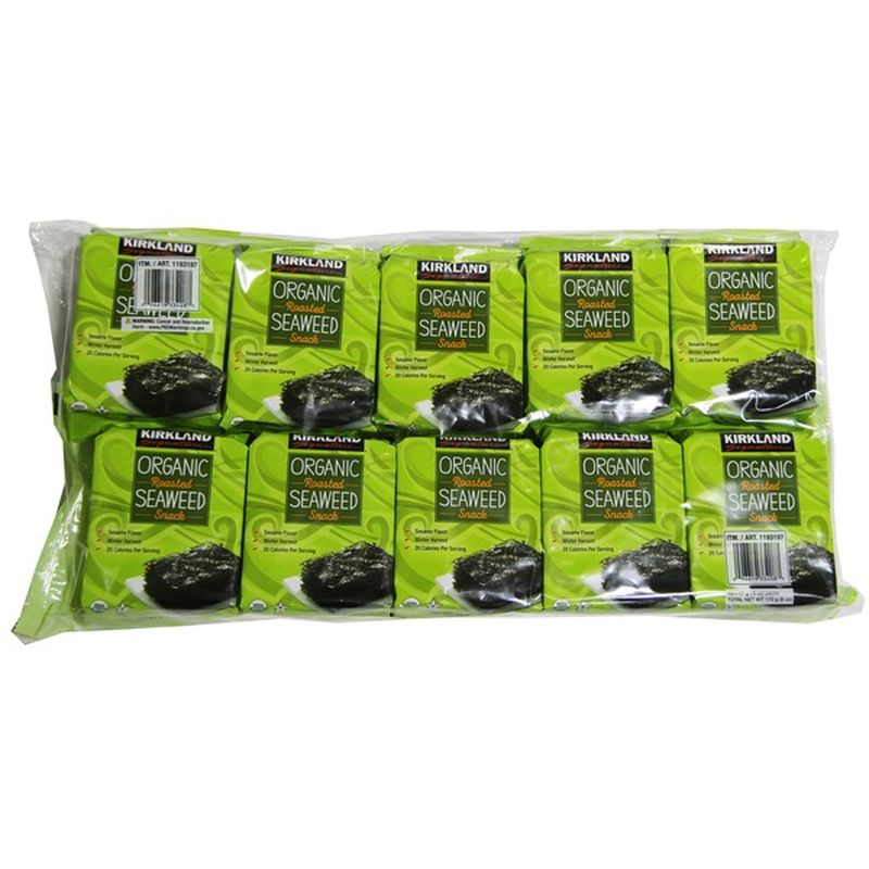 Kirkland Signature Roasted Seaweed Organic Snack