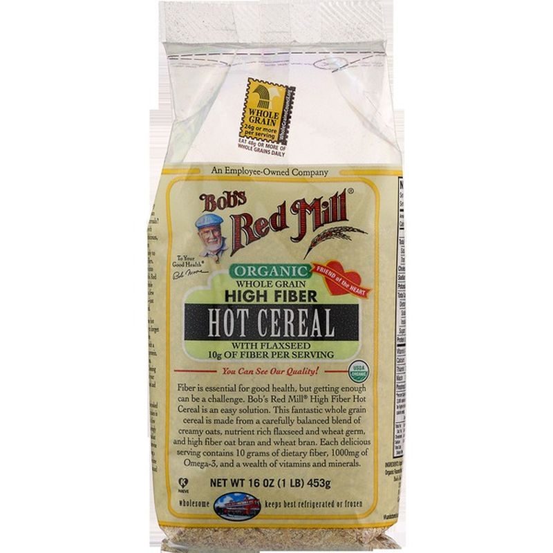 Bob's Red Mill Cereal, Hot, Whole Grain High Fiber, Organic (16 oz