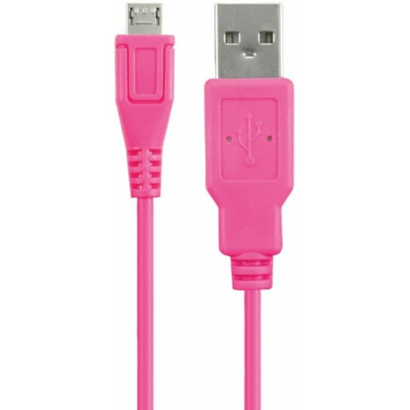 Cell Candy 4' Shocking Pink USB To MIcro-USB Data Cable