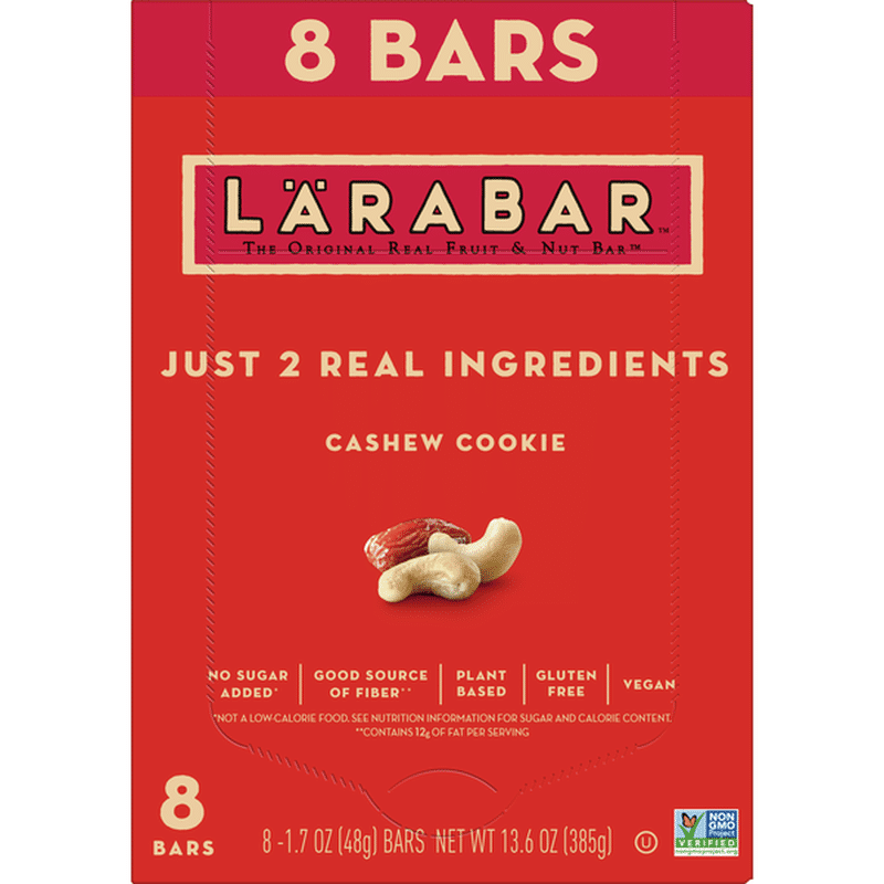 Larabar Cashew Cookie, Gluten Free Bar, 8 Bars (13.6 oz) Instacart