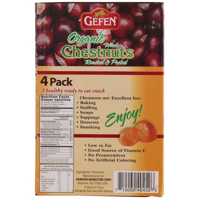 Gefen Organic Roasted & Peeled Whole Chestnuts (5.2 oz) from Costco