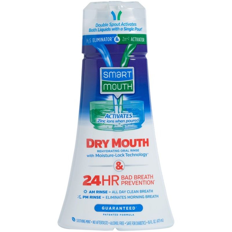 Smart Mouth Dry Mouth Soothing Mint Activated Mouthwash (16 fl oz) from ...