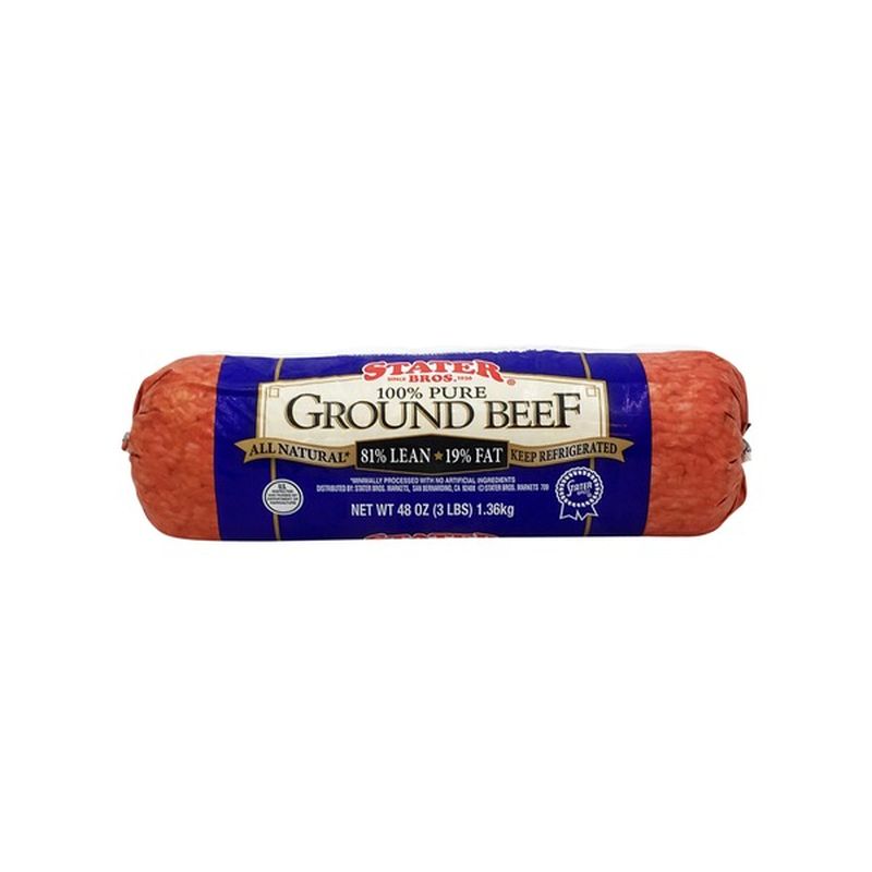 Stater Bros 81 Lean 19 Fat Ground Beef (48 oz) Instacart