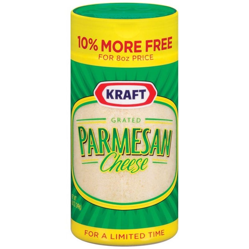 Kraft 100 Real Parmesan Grated Cheese (8.8 oz) Instacart
