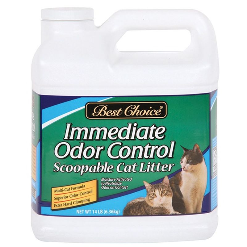 Best Choice Instant Odor Control Scoop Cat Litter (14 lb) from Price