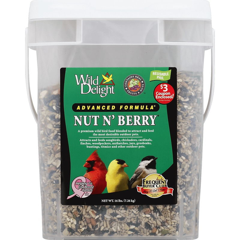 Wild Delight Bird Food, Advanced Formula, Nut n' Berry (16 lb) Instacart