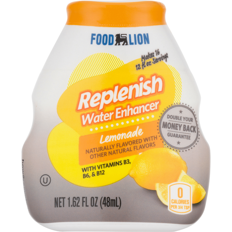 Food Lion Water Enhancer, Lemonade, Replenish (1.62 fl oz) Instacart