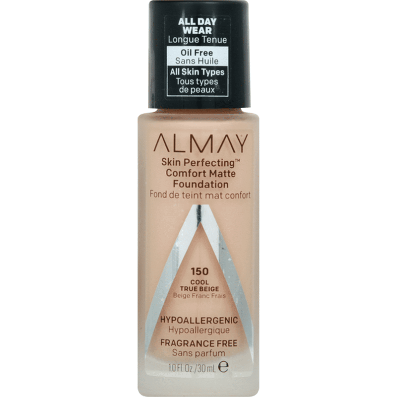 Almay Foundation, Comfort Matte, Cool True Beige 150 (1 oz) - Instacart