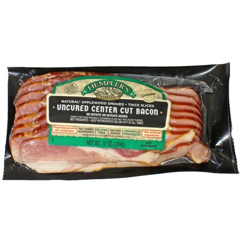 Hempler's Bacon, Uncured, Center Cut (10 Oz) From H-E-B - Instacart