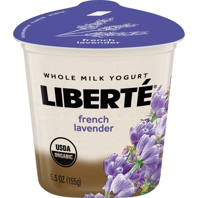 Liberté Organic Yogurt, French Lavender Whole Milk Yogurt (5.5 oz