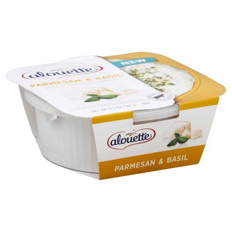 Alouette Parmesan & Basil Soft Spreadable Cheese (6.5 Oz) - Instacart