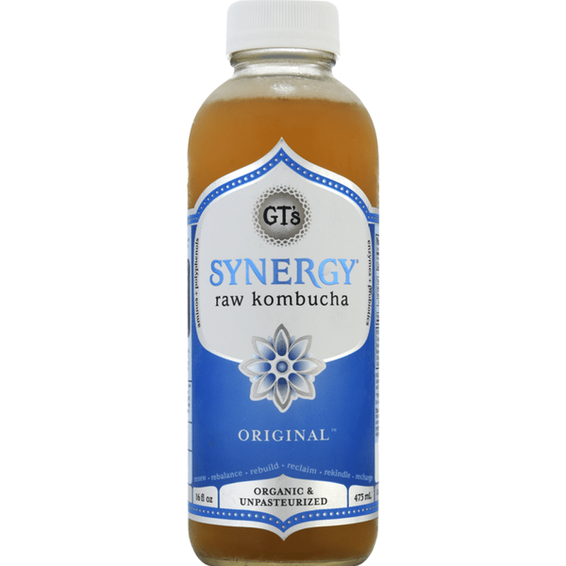 GTs Raw Kombucha, Organic, Original (16 fl oz) Instacart