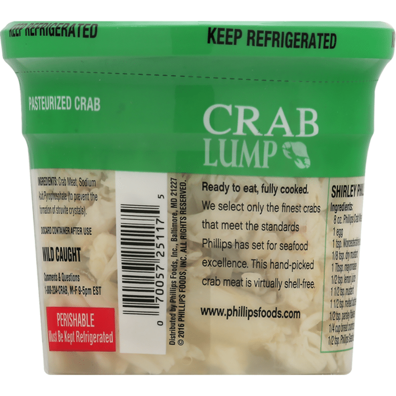 Phillips Crab, Premium, Lump, Tub (8 oz) from Safeway Instacart