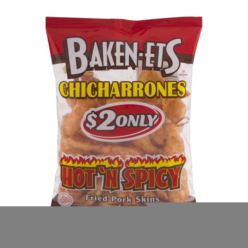 Baken-Ets Hot And Spicy Chicharrones Fried Pork Skins (3.25 Oz) From ...