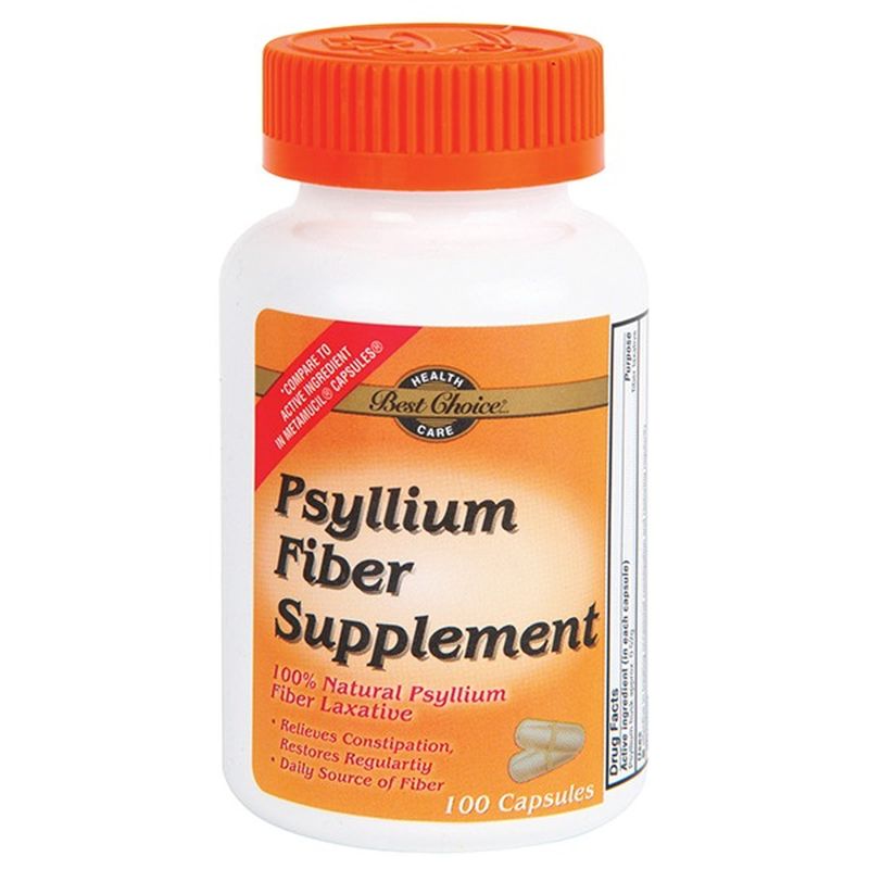 Best Choice Psyllium Fiber Capsules (100 ct) Instacart
