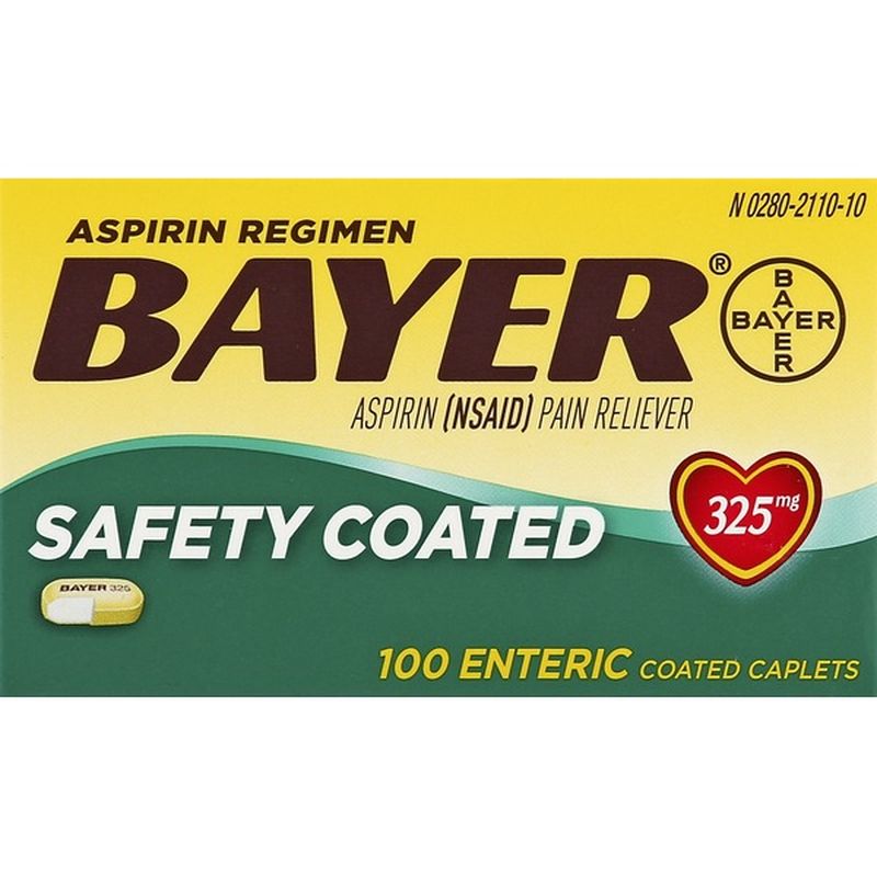 Bayer Aspirin Regimen, 325 mg, Safety Coated, Enteric Coated Caplets