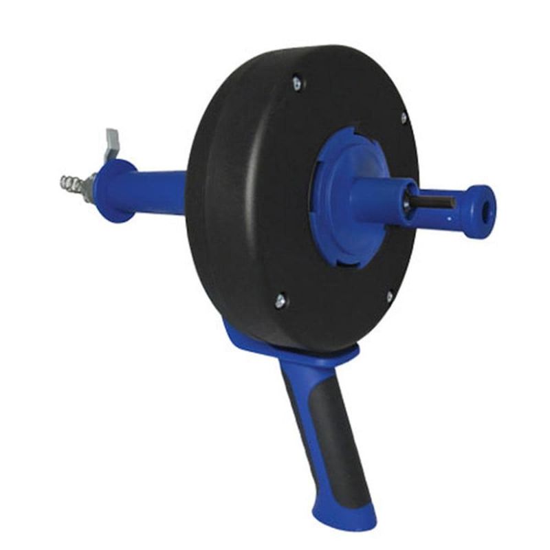 Cobra 1/4" x 25' Pistol Grip Power Drum Drain Auger
