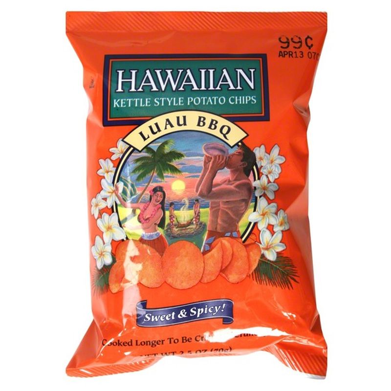 Tims Kettle Style Potato Chips, Luau BBQ, Sweet & Spicy! (2.5 oz ...