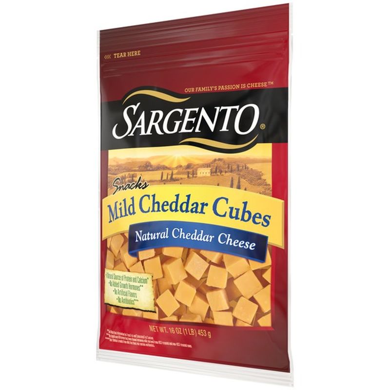Sargento® Mild Natural Cheddar Cheese Cubes (16 oz) from Publix Instacart