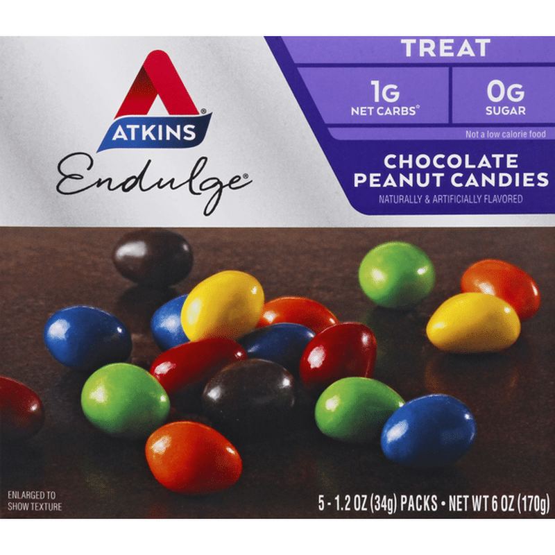 Atkins Candies, Chocolate Peanut (6 oz) - Instacart