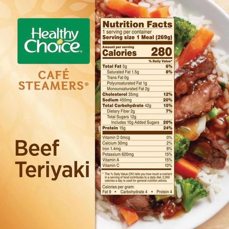 Healthy Choice Cafe Steamers Asian Beef Teriyaki (9.5 oz) Instacart