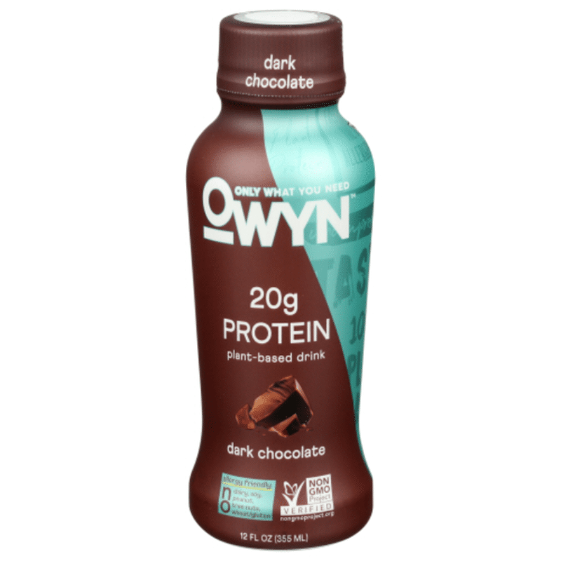 Owyn Protein Drink, PlantBased, Dark Chocolate (12 oz