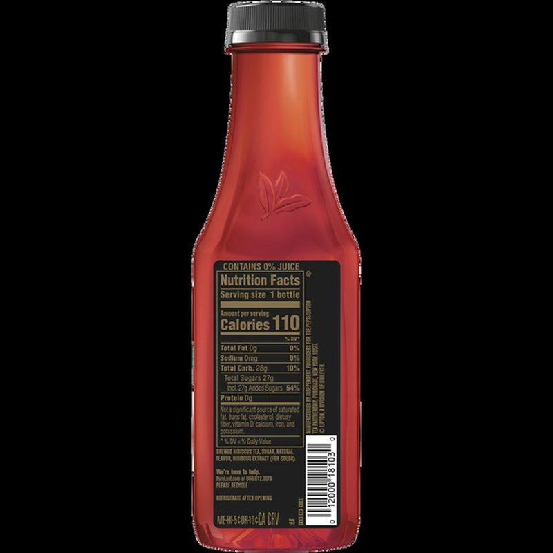 Pure Leaf Mango Hibiscus Iced Tea (18.5 fl oz) Instacart